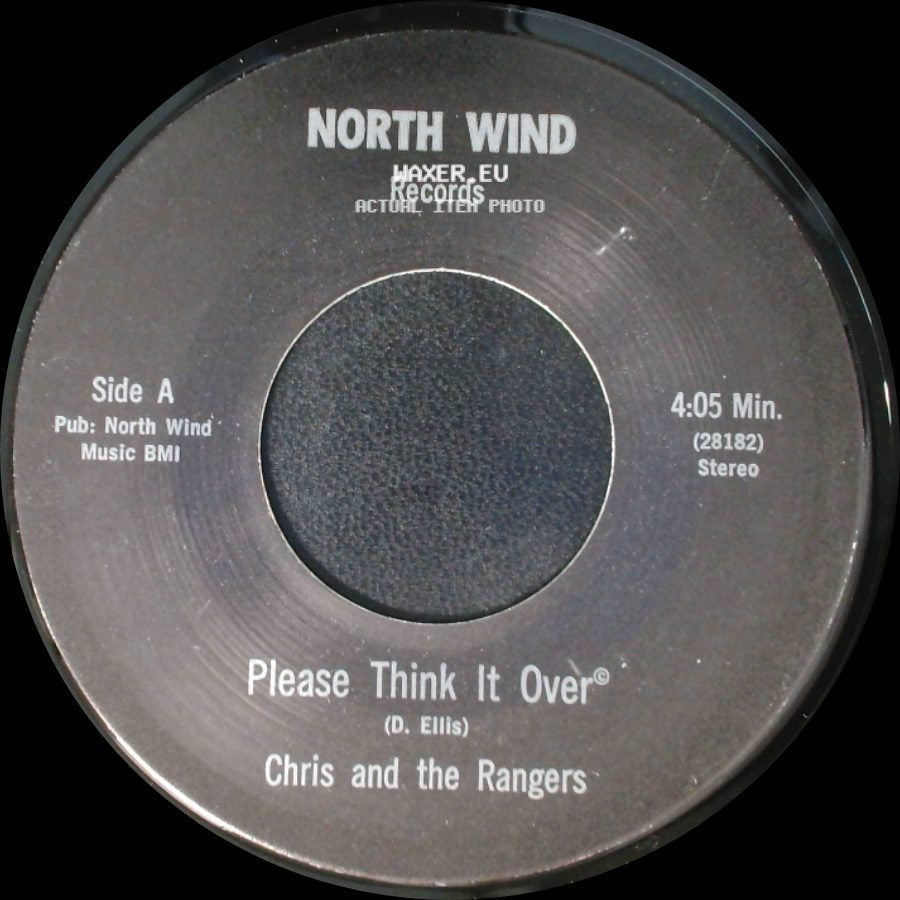 Chris And The Rangers - Please Think It Over / Sing Me A Tune side A
