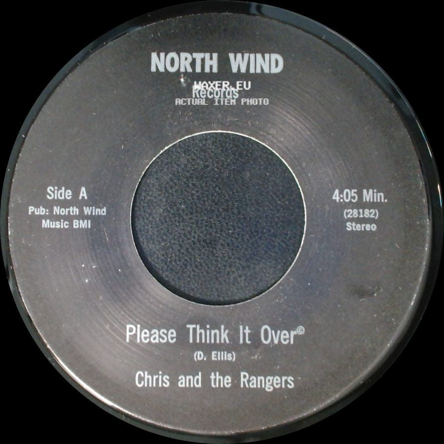 Chris And The Rangers - Please Think It Over / Sing Me A Tune side A