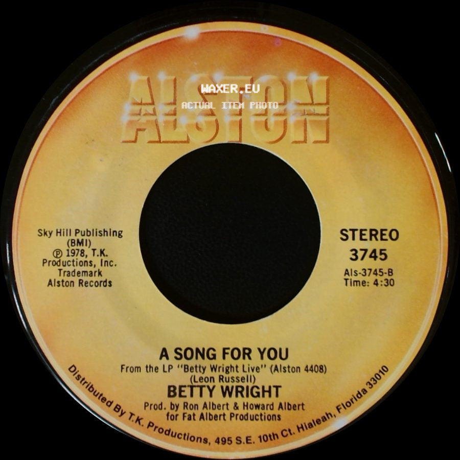 Betty Wright - Lovin' Is Really My Game / A Song For You side B