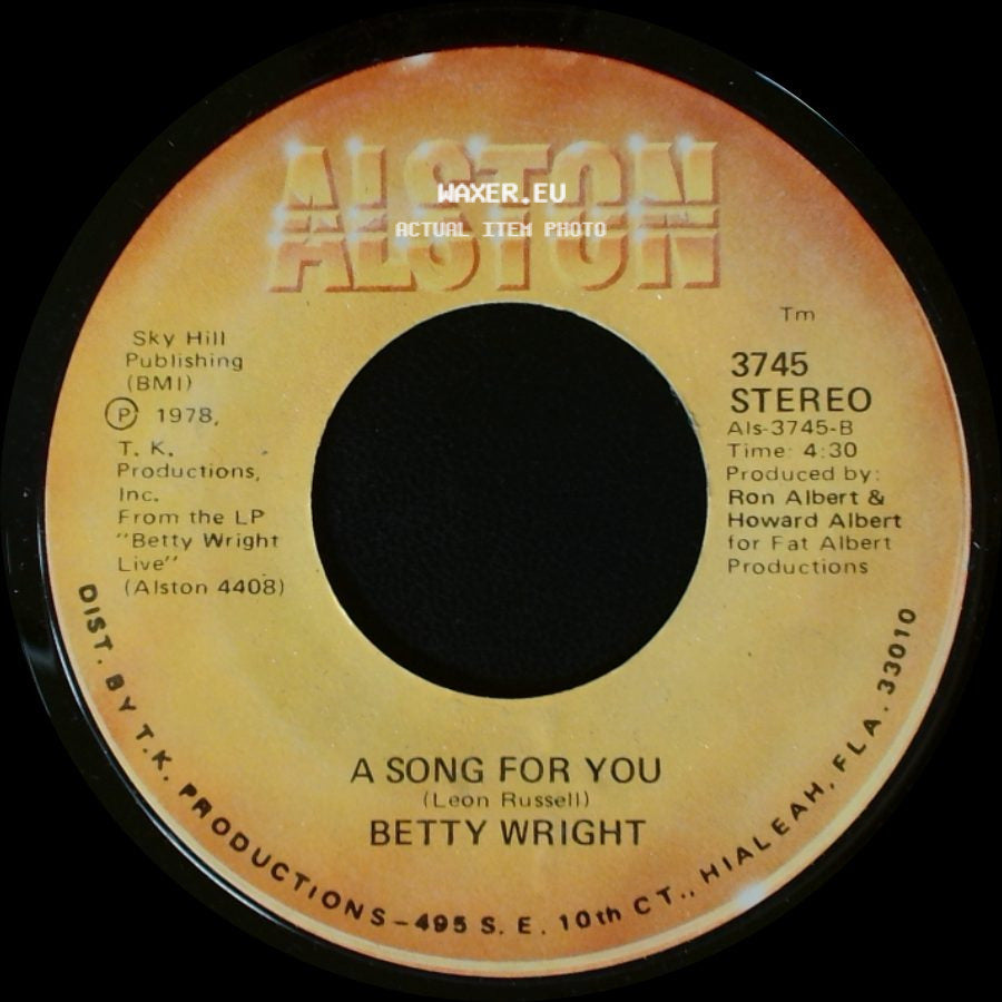 Betty Wright - A Song For You / Lovin' Is Really My Game side A