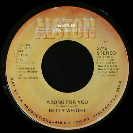 Betty Wright - A Song For You / Lovin' Is Really My Game side A