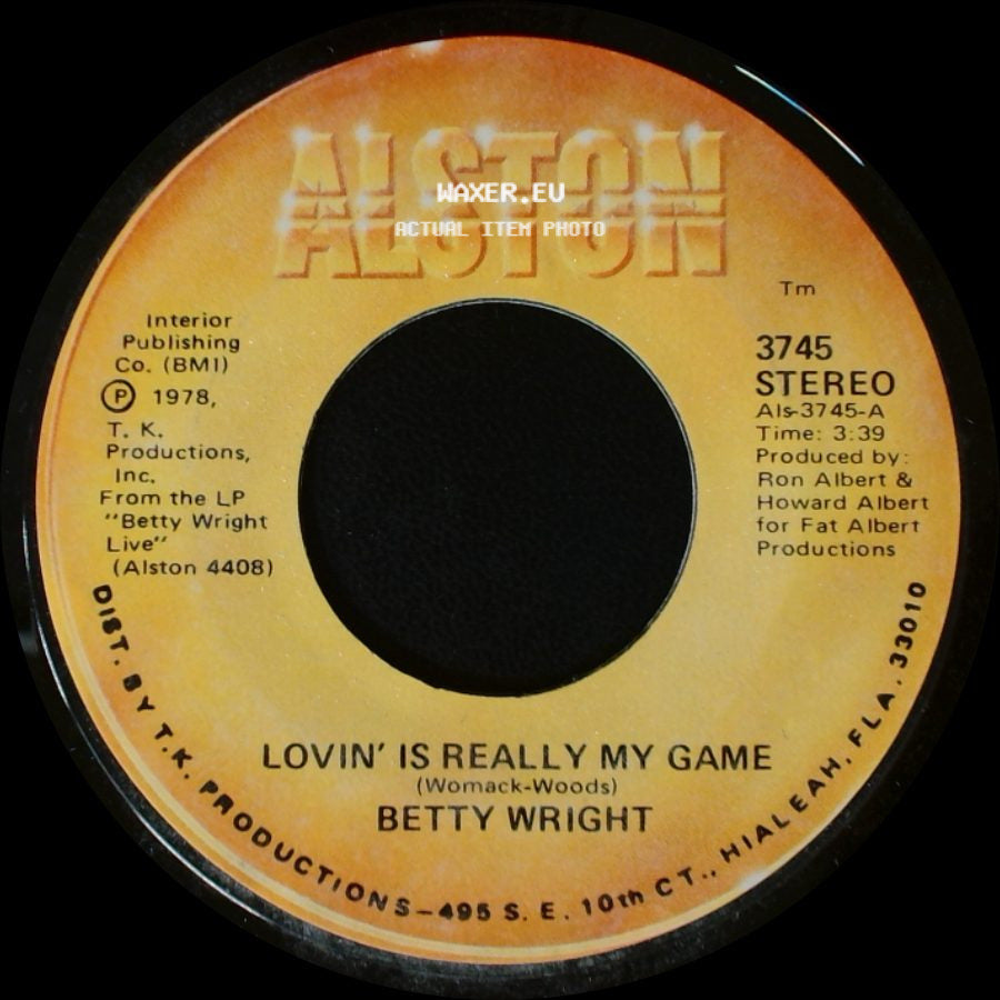 Betty Wright - A Song For You / Lovin' Is Really My Game side B