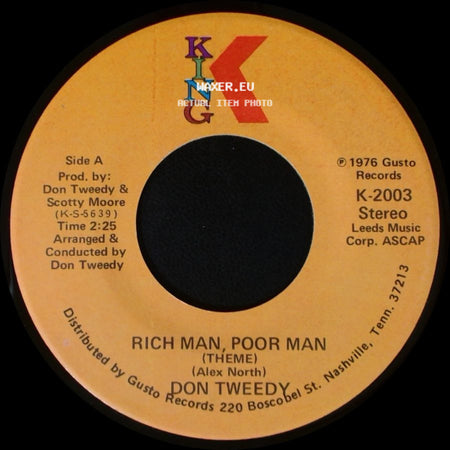 Don Tweedy - Rich Man, Poor Man (Theme) / Remember side A