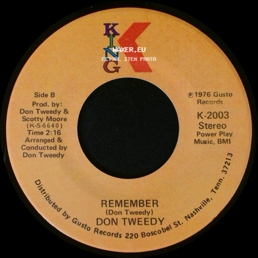 Don Tweedy - Rich Man, Poor Man (Theme) / Remember side B