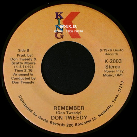 Don Tweedy - Rich Man, Poor Man (Theme) / Remember side B