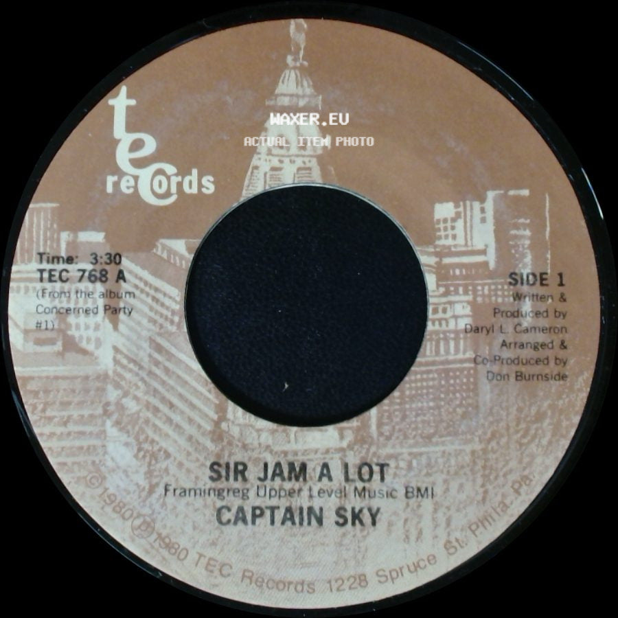 Captain Sky - Sir Jam A Lot / Elementry School Of Funk side A