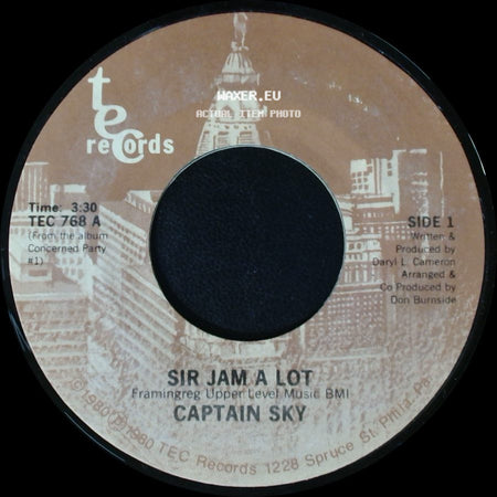 Captain Sky - Sir Jam A Lot / Elementry School Of Funk side A