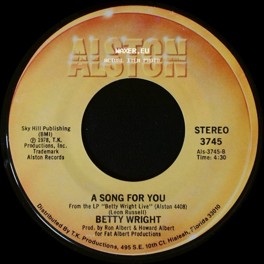 Betty Wright - Lovin' Is Really My Game / A Song For You side B