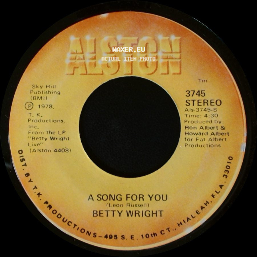 Betty Wright - Lovin' Is Really My Game / A Song For You side B