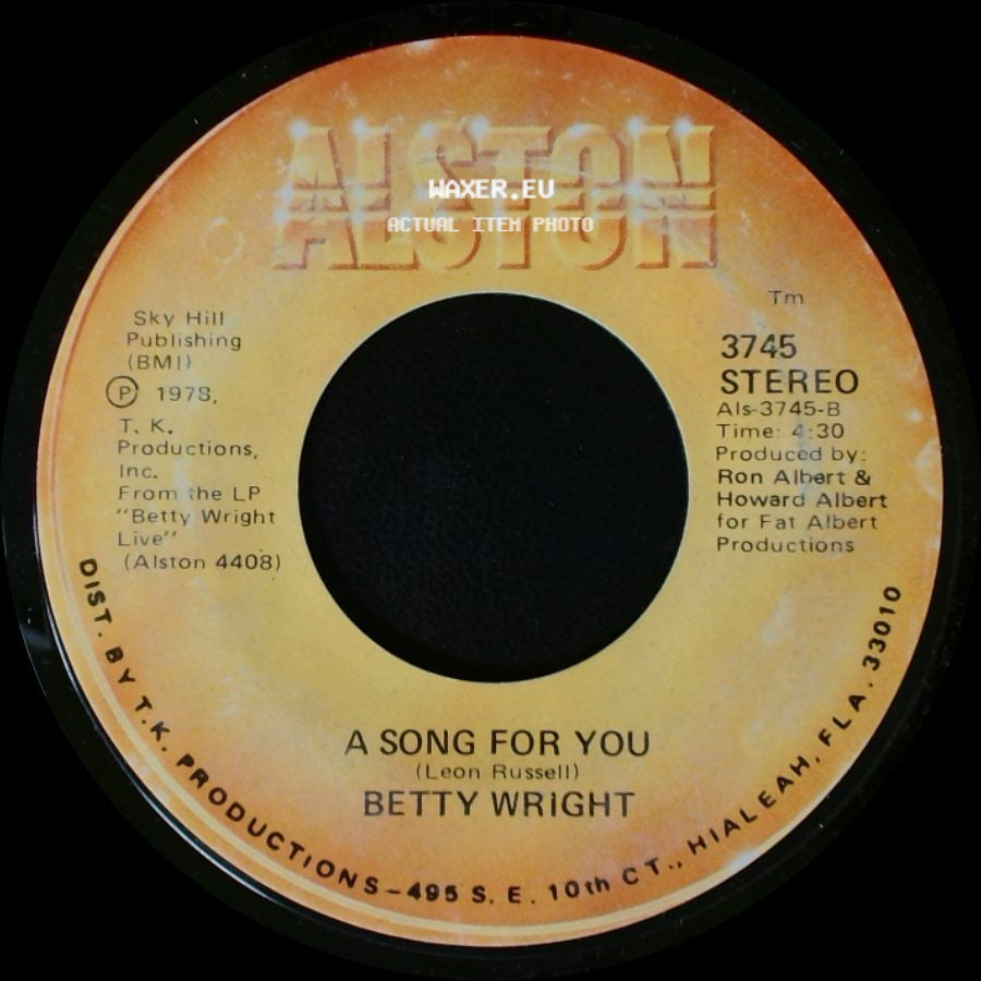 Betty Wright - A Song For You / Lovin' Is Really My Game side A
