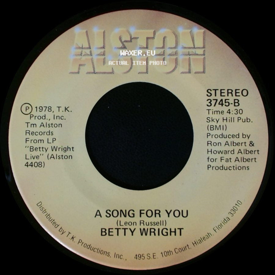 Betty Wright - Lovin' Is Really My Game / A Song For You side B