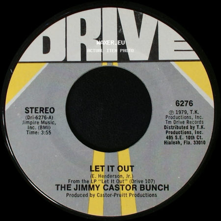 The Jimmy Castor Bunch - Let It Out / You Light Up My Life side A