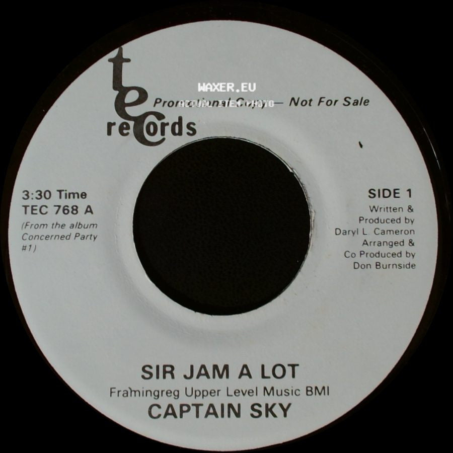 Captain Sky - Sir Jam A Lot / Sir Jam A Lot side A