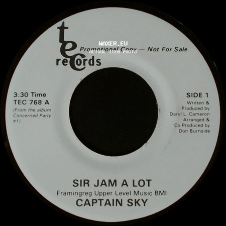 Captain Sky - Sir Jam A Lot / Sir Jam A Lot side B