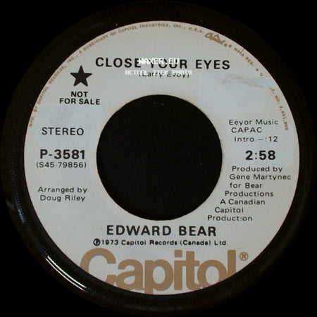 Edward Bear - Close Your Eyes / Cachet County side A