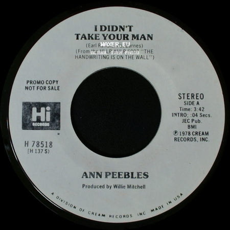 Ann Peebles - I Didn't Take Your Man / I Didn't Take Your Man side A