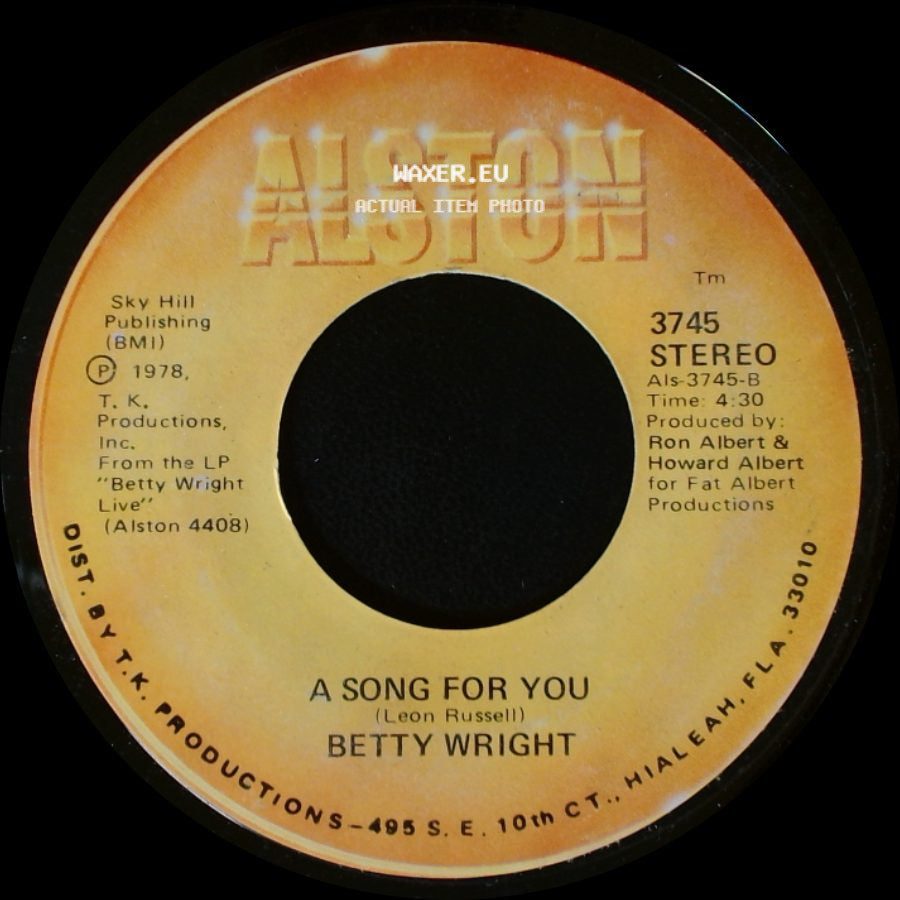Betty Wright - A Song For You / Lovin' Is Really My Game side A