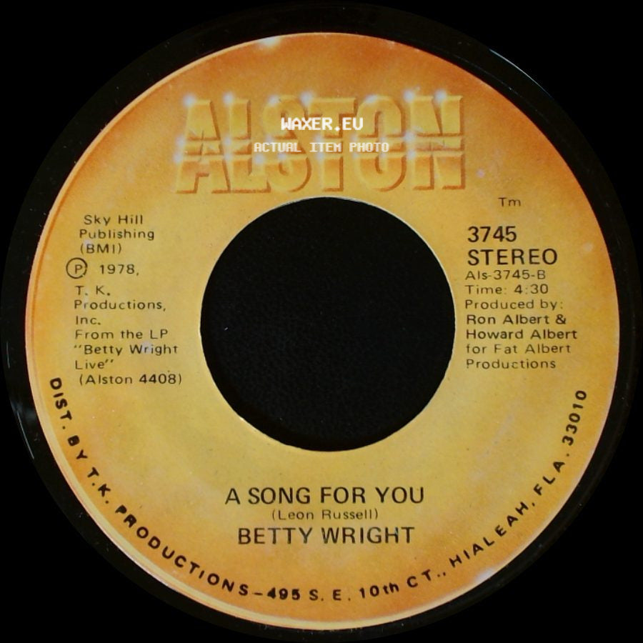 Betty Wright - A Song For You / Lovin' Is Really My Game side A