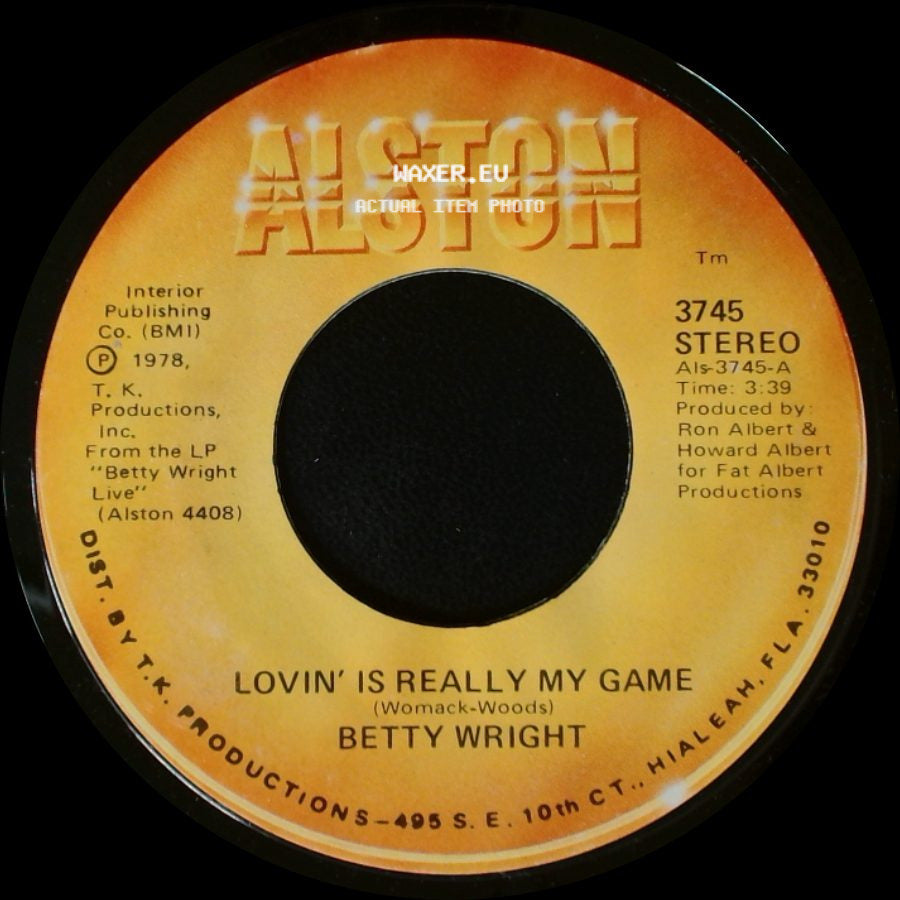 Betty Wright - A Song For You / Lovin' Is Really My Game side B