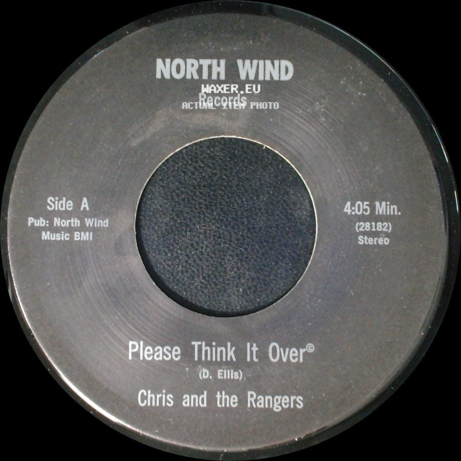 Chris And The Rangers - Please Think It Over / Sing Me A Tune side A