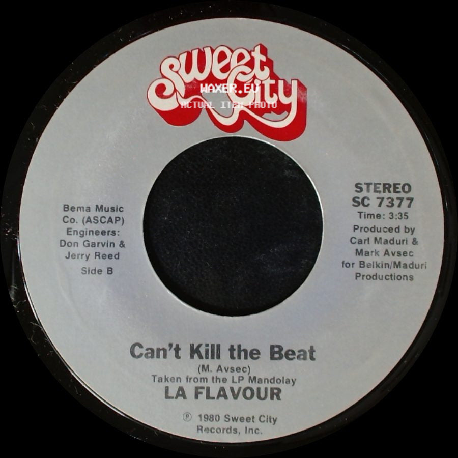 La Flavour - Only The Lonely (Have A Reason To Be Sad) / Can't Kill The Beat side B