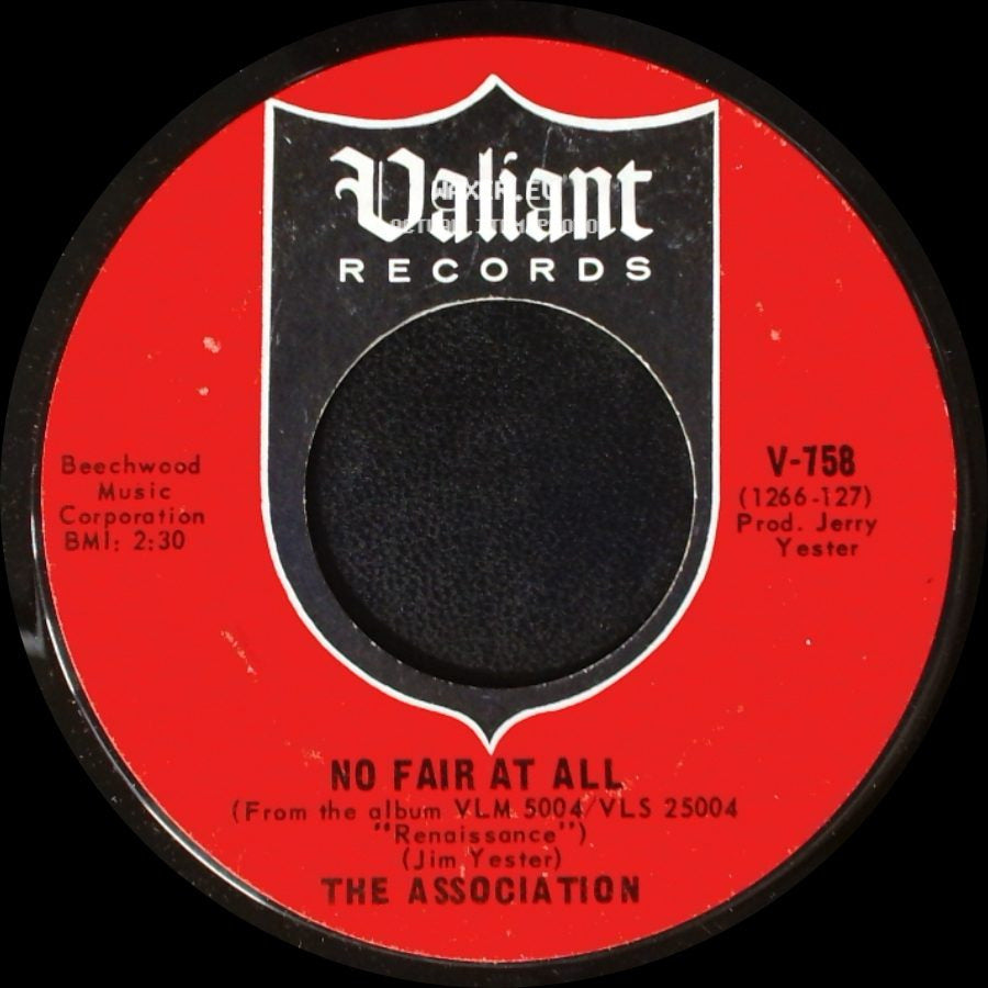 The Association - Looking Glass / No Fair At All side B