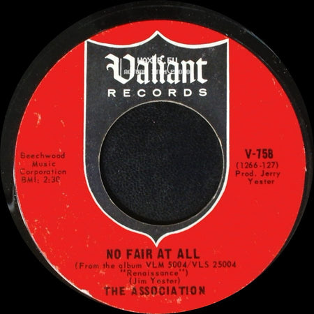 The Association - Looking Glass / No Fair At All side B