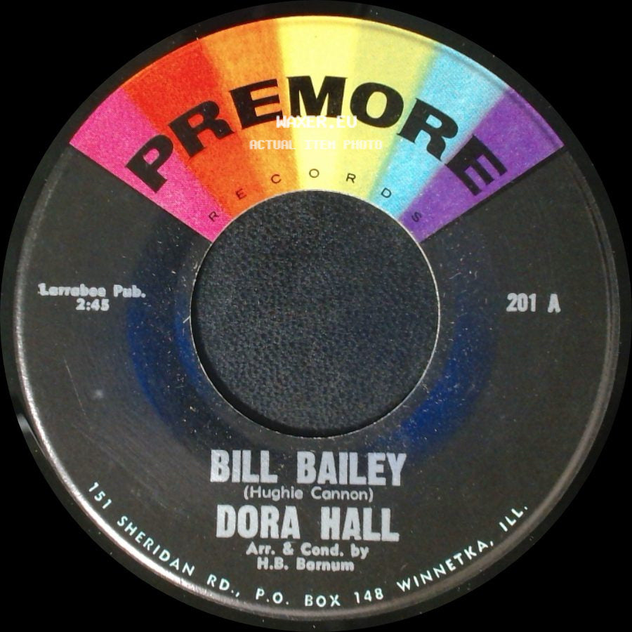 Dora Hall & The Solocups / Dora Hall - So Long Baby / Bill Bailey side B