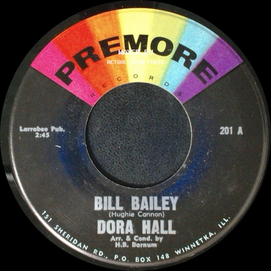Dora Hall & The Solocups / Bill Bailey - So Long Baby / Dora Hall side B