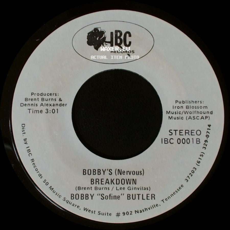 Bobby "Sofine" Butler - Cheaper Crude Or No More Food / Bobby's (Nervous) Breakdown side B