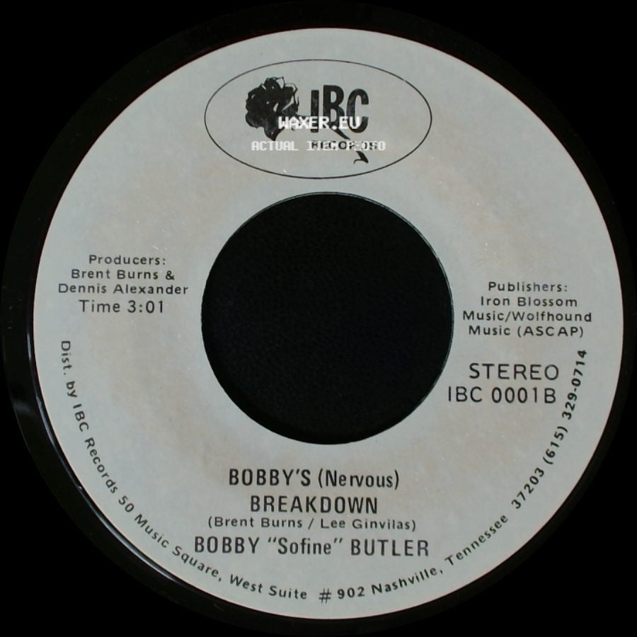 Bobby "Sofine" Butler - Cheaper Crude Or No More Food / Bobby's (Nervous) Breakdown side B
