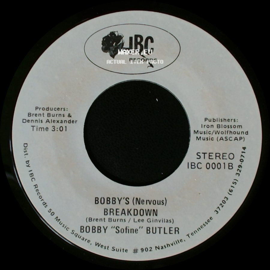 Bobby "Sofine" Butler - Cheaper Crude Or No More Food / Bobby's (Nervous) Breakdown side B