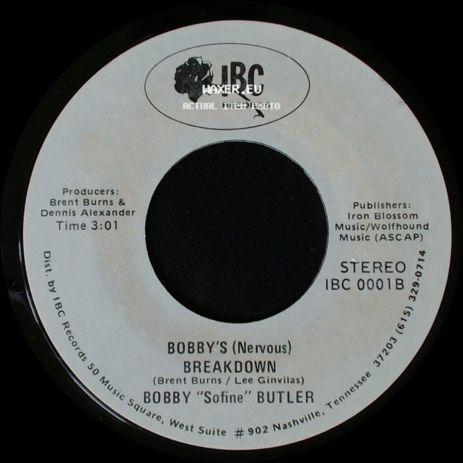 Bobby "Sofine" Butler - Cheaper Crude Or No More Food / Bobby's (Nervous) Breakdown side B