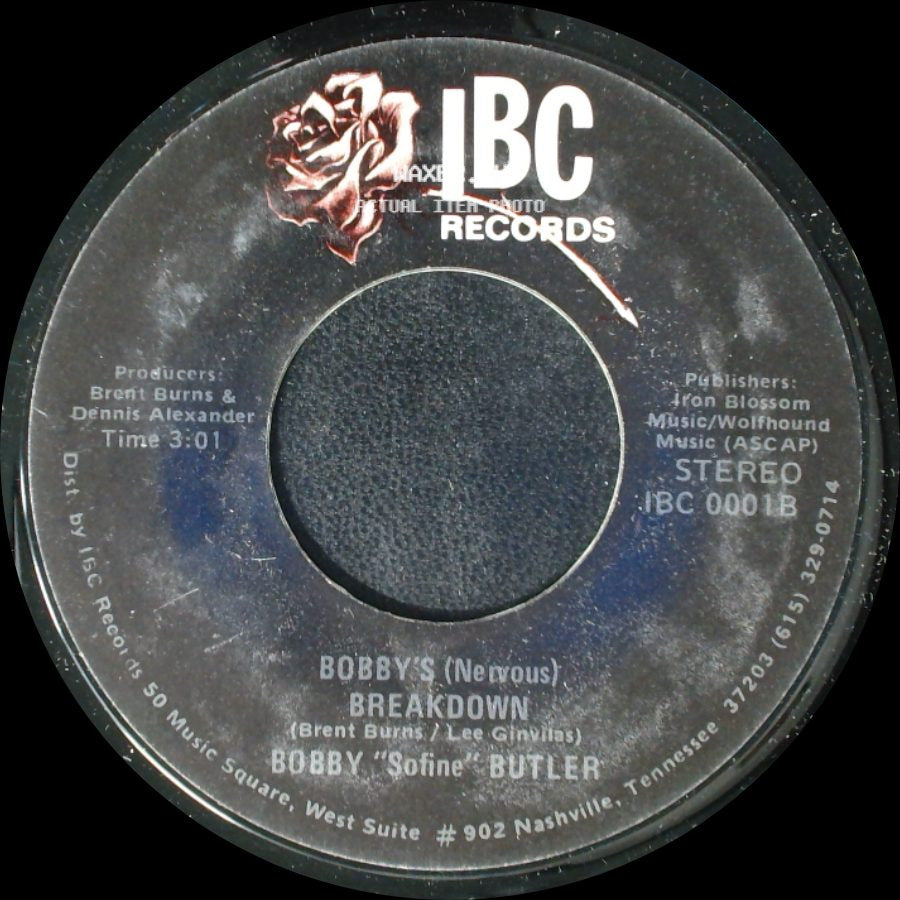Bobby "Sofine" Butler - Cheaper Crude Or No More Food / Bobby's (Nervous) Breakdown side B