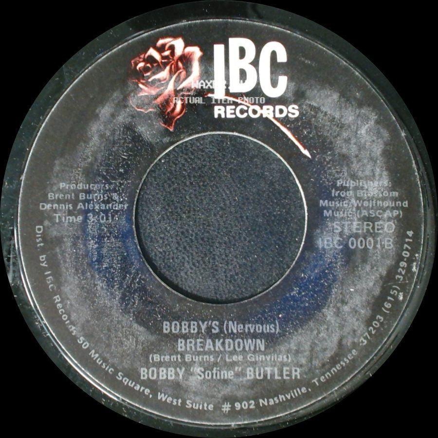 Bobby "Sofine" Butler - Cheaper Crude Or No More Food / Bobby's (Nervous) Breakdown side B