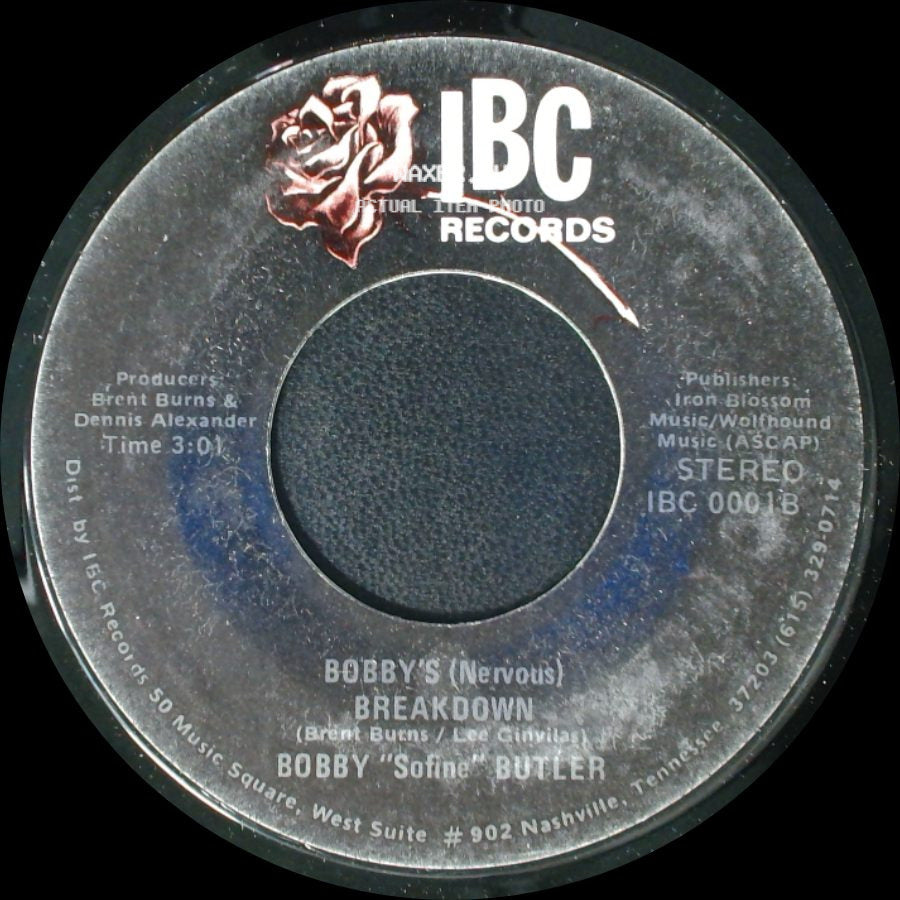 Bobby "Soline" Butler - Cheaper Crude Or No More Food / Bobby's (Nervous) Breakdown side B