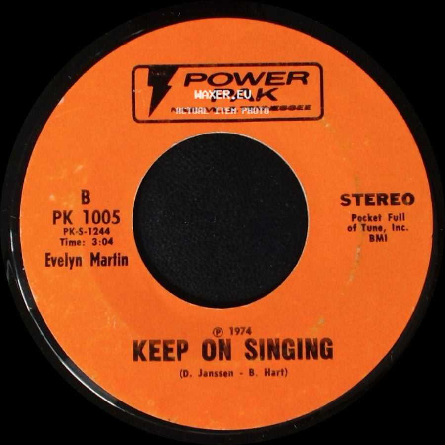 Betty Benton / Evelyn Martin - I Honestly Love You / Keep On Singing side B