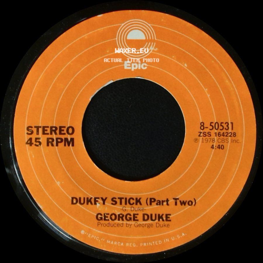 George Duke - Dukey Stick (Part Two) / Dukey Stick (Part One) side A