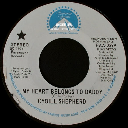 Cybill Shepherd - Anything Goes / My Heart Belongs To Daddy side B
