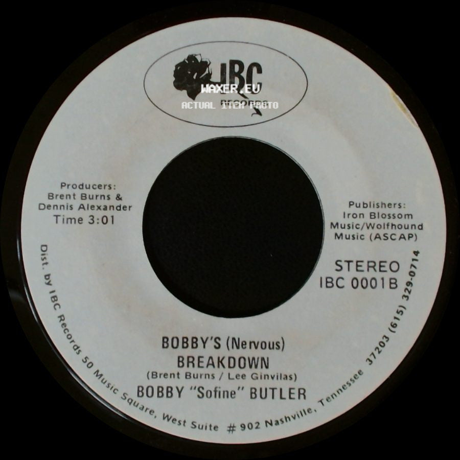 Bobby "Sofine" Butler - Cheaper Crude Or No More Food / Bobby's (Nervous) Breakdown side B