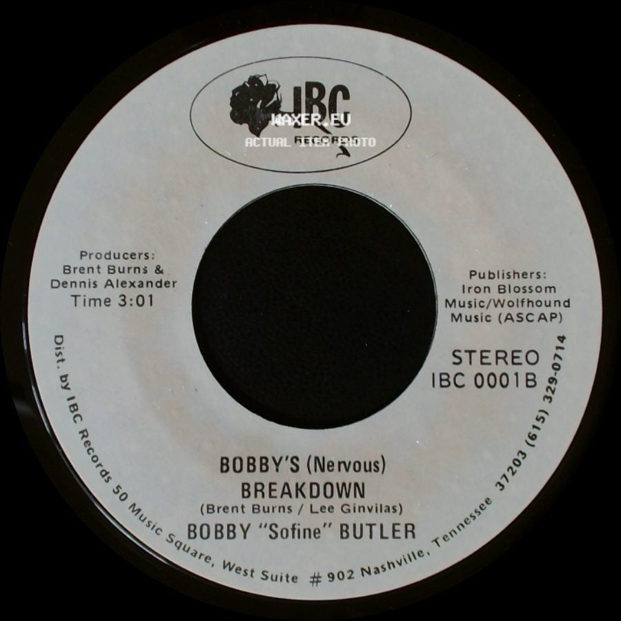 Bobby "Sofine" Butler - Cheaper Crude Or No More Food / Bobby's (Nervous) Breakdown side B