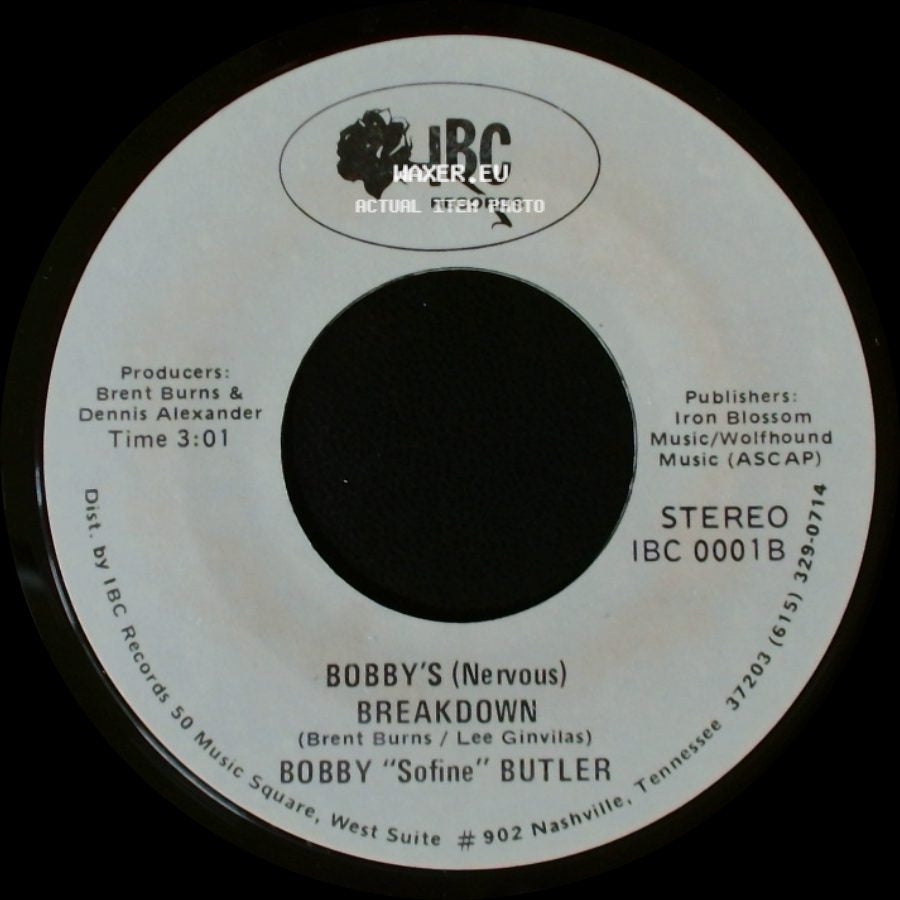 Bobby "Sofine" Butler - Cheaper Crude Or No More Food / Bobby's (Nervous) Breakdown side B