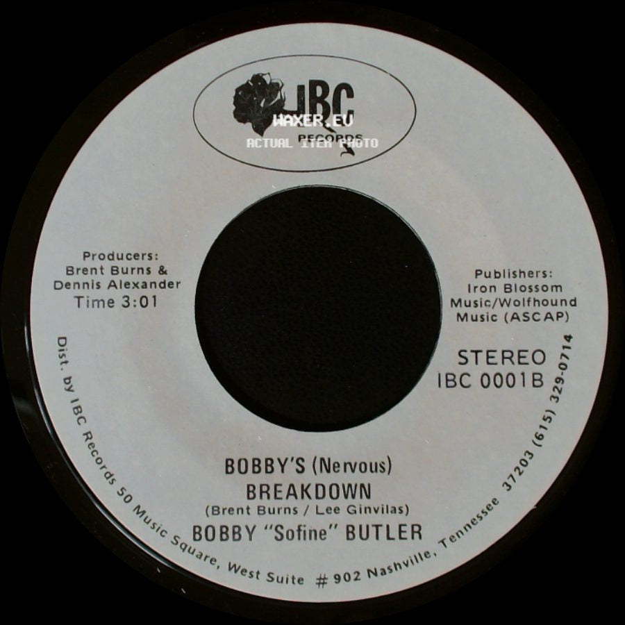 Bobby "Sofine" Butler - Cheaper Crude Or No More Food / Bobby's (Nervous) Breakdown side B