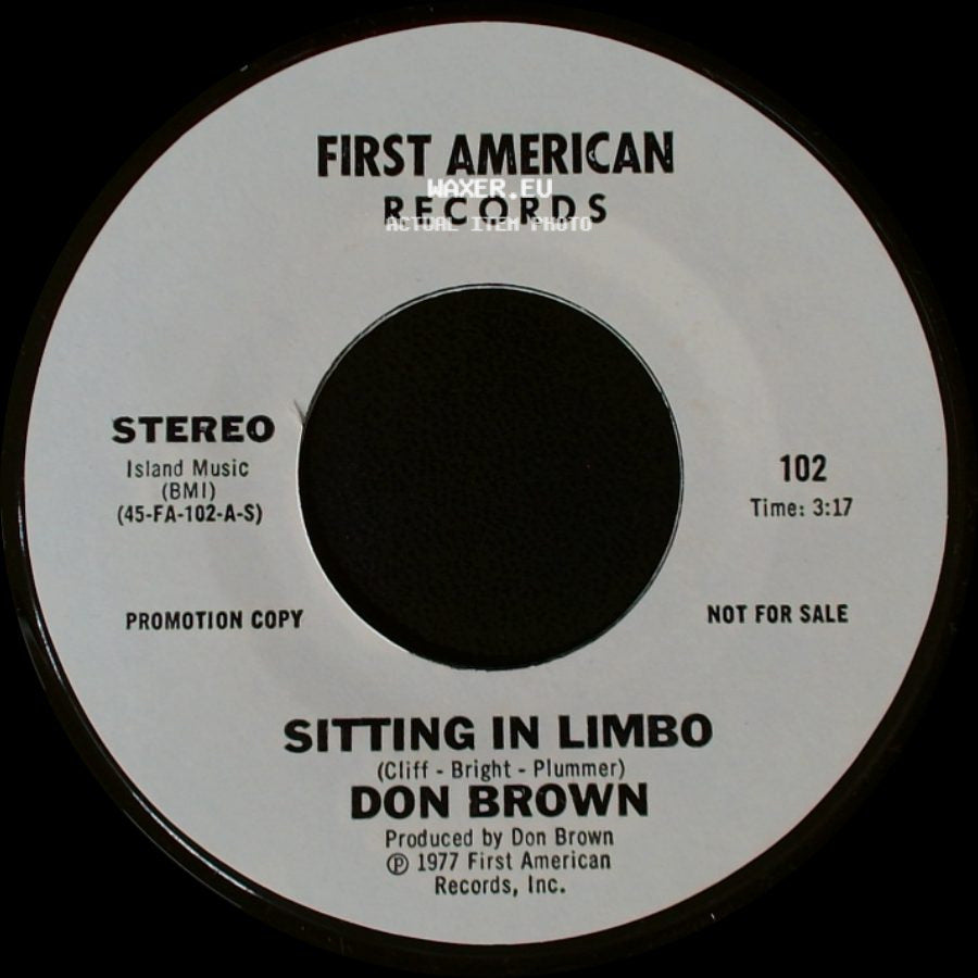 Don Brown - Sitting In Limbo / Sitting In Limbo side A