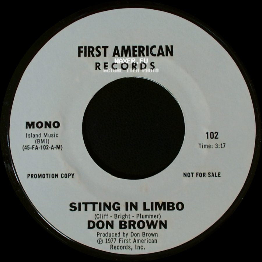 Don Brown - Sitting In Limbo / Sitting In Limbo side B