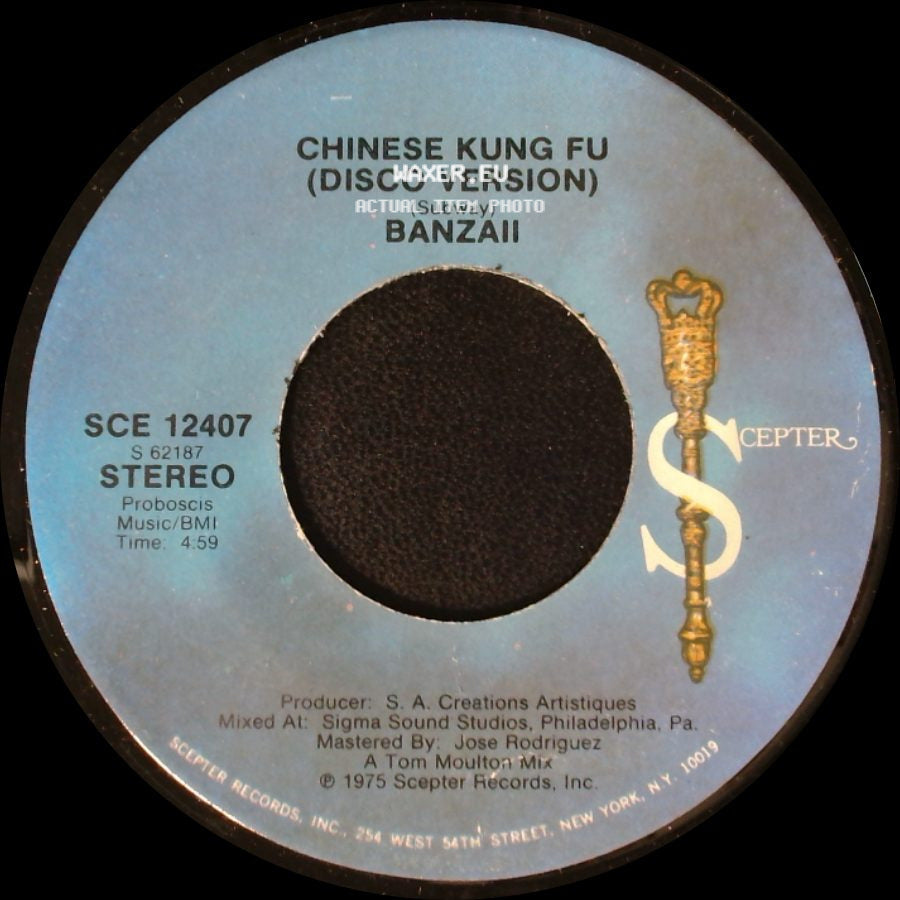 Banzaii - Chinese Kung Fu (Disco Version) / Chinese Kung Fu side A