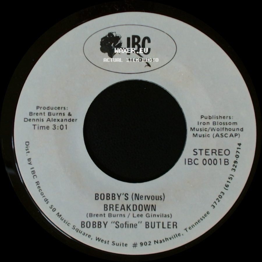 Bobby "Sofine" Butler - Cheaper Crude Or No More Food / Bobby's (Nervous) Breakdown side B