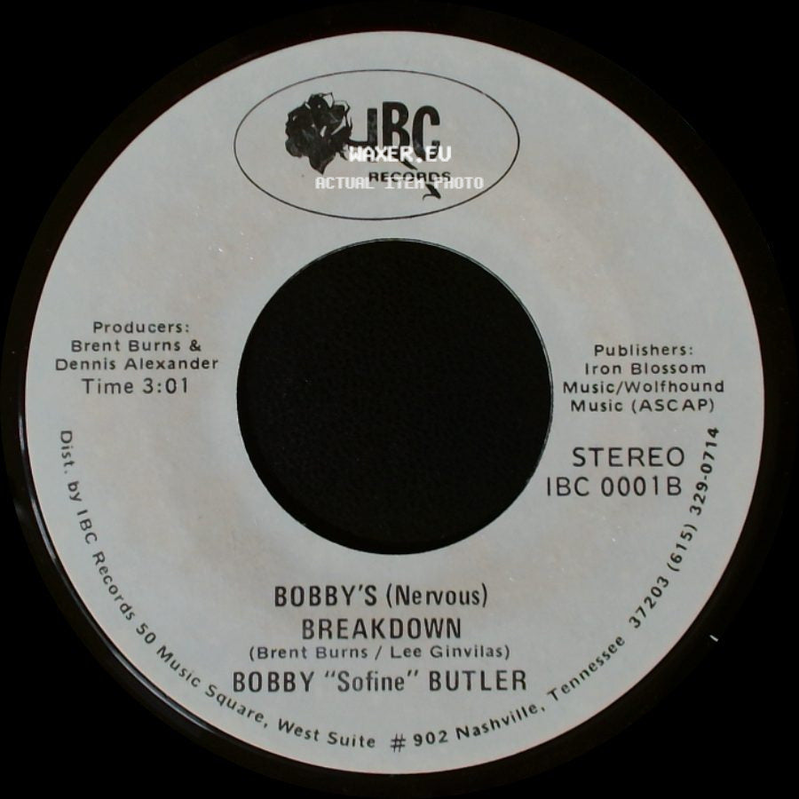 Bobby "Sofine" Butler - Cheaper Crude Or No More Food / Bobby's (Nervous) Breakdown side B