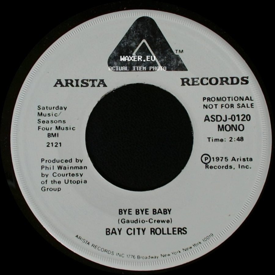 Bay City Rollers - Bye Bye Baby / Bye Bye Baby side A