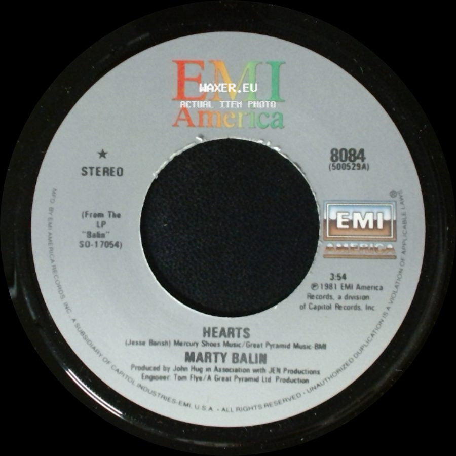 Marty Balin - Freeway / Hearts side B